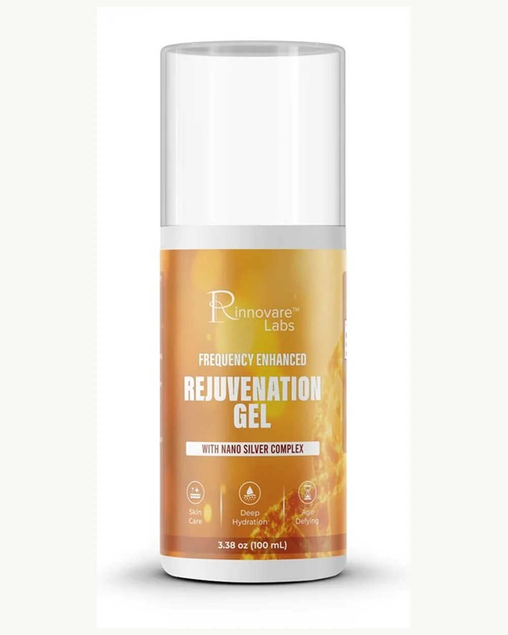 Rinnovare Labs Rejuvenation Gel tube — 35 ppm nano silver topical gel, 3.38 oz.